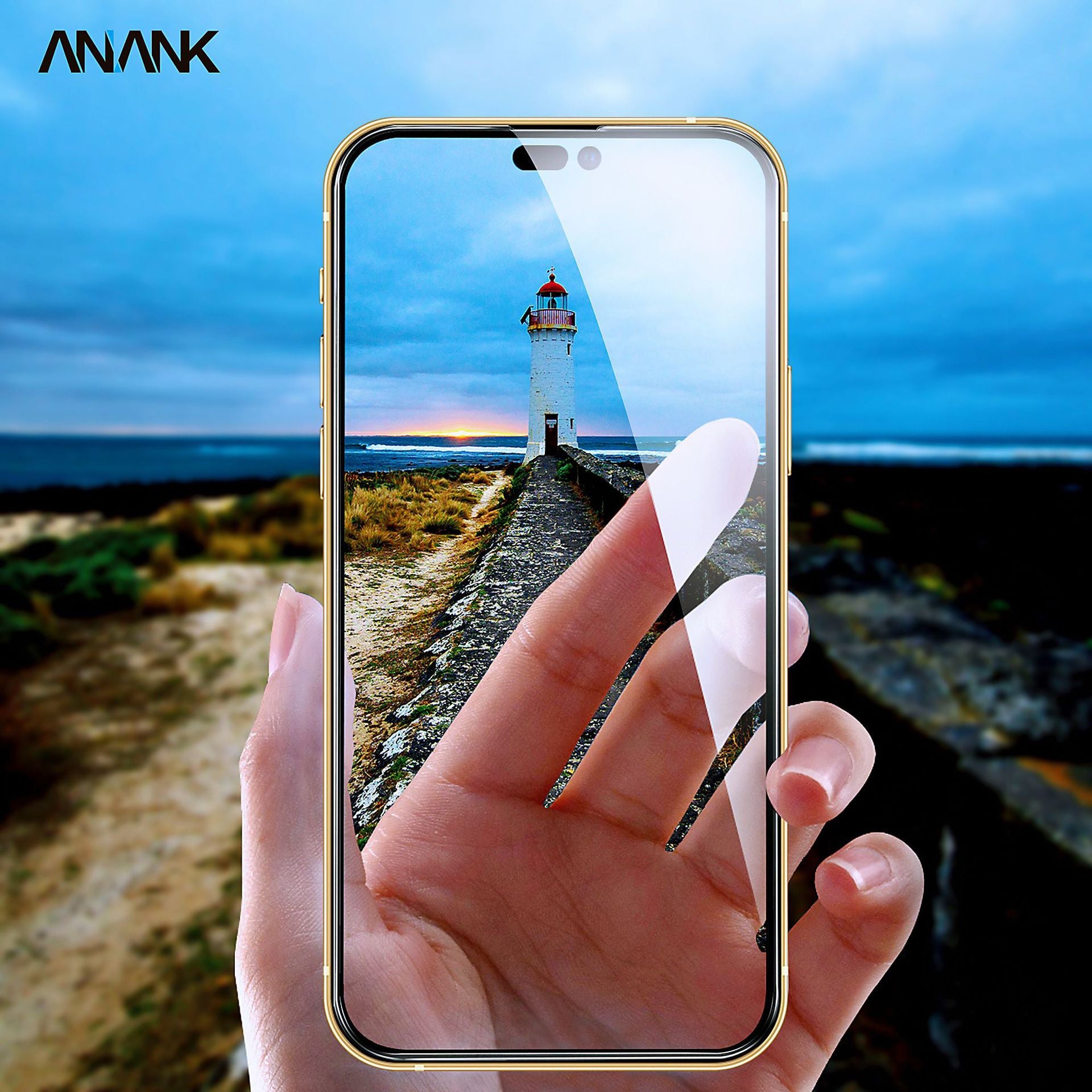 Anank iPhone 15 Plus 2.5d Reinforced Edge Glass Anank iPhone 15 Plus 2.5d Reinforced Edge Glass